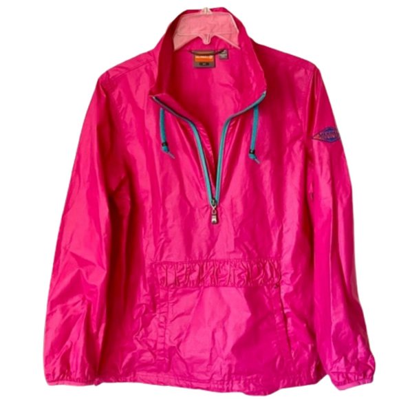Merrell Avalon Wind Rush Half Zip Jacket Vintage Pink/Teal S - Picture 2 of 11